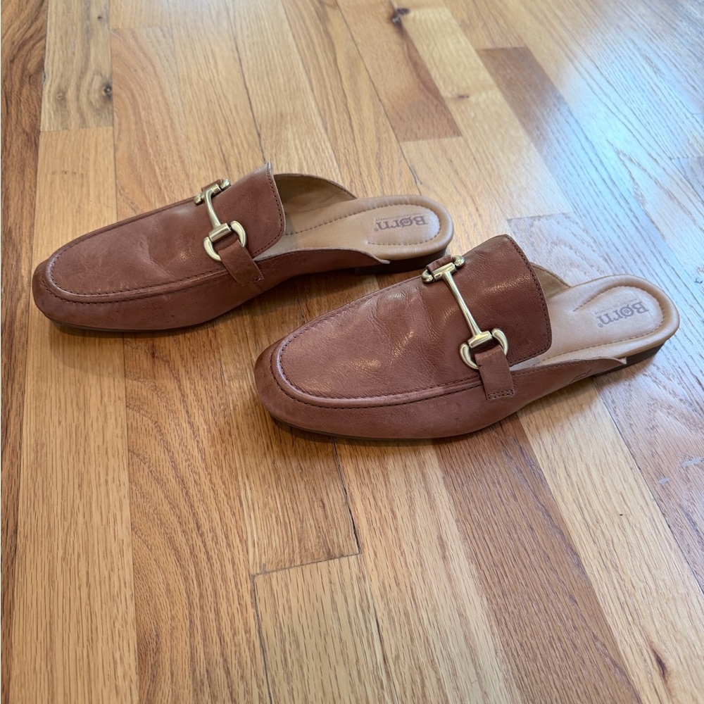 Born Lareina Mules in Cognac Brown, Size 11 - Picture 4 of 8